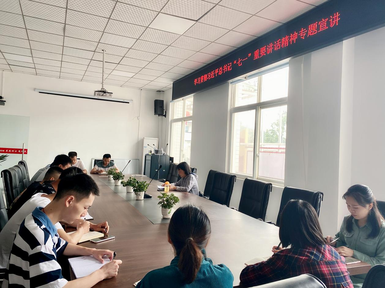 交綠分公司黨總支書記在項(xiàng)目一線專題宣講習(xí)近平總書記“七一”重要講話精神