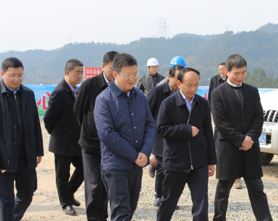 四川省交通運輸廳廳長汪洋一行赴公司巴中恩陽項目調(diào)研指導工作